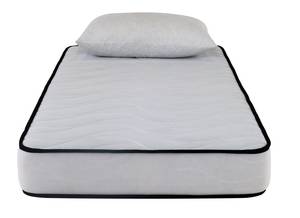 Matelas Confort 90x190+oreiller Blanc - Textile - 90 x 18 x 190 cm