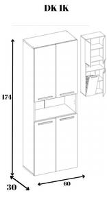 Hochschrank Baro Weiß