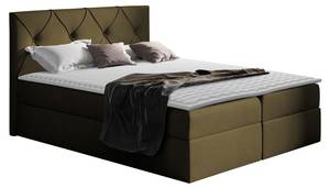 Boxspringbett Crystal Khaki - Breite: 187 cm