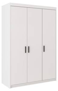 FURNIX Kleiderschrank Eliza 3D Weiß Weiß