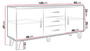 Sideboard Lotta 2D Eiche