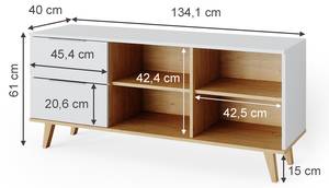 Sideboard Nautica 35107 Breite: 134 cm