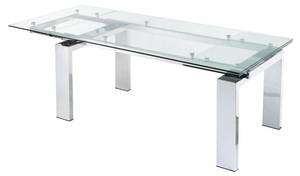 Table extensible LUBANA Argenté