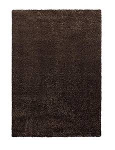 Teppich Cosy Glamour Braun - Kunststoff - 120 x 1 x 120 cm