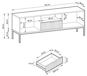 TV Schrank Shire Schwarz