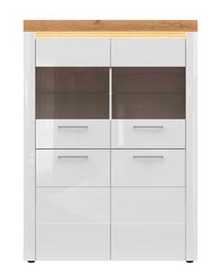 Vitrinenschrank Horton Beige - Holzwerkstoff - 119 x 166 x 42 cm