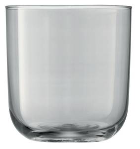 Polka Wasserglas, Metallic Silber - Glas - 9 x 9 x 9 cm