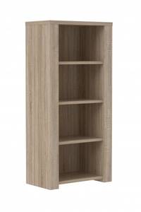 Etagère de rangement 3 tablettes - OPIO Marron - Bois manufacturé - 90 x 186 x 41 cm