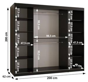 ARMOIRE OLD STYLE 2 Largeur : 200 cm