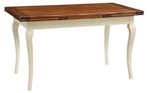 Table Manger RENAISSANCE Imitation noyer - Blanc