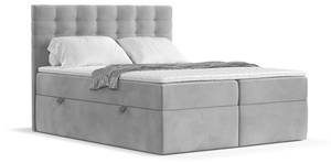 Boxspringbett Sansa Grau - Breite: 140 cm