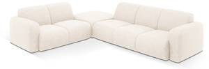 Ecksofa MOLINO 6 Sitzplätze Hochglanz Beige