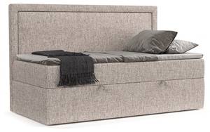 Boxspringbett Luvi Braun - H3 - Tiefe: 100 cm