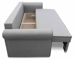 Schlafsofa Merida Grau - 240 x 90 x 88 cm