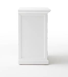 Crédence Halifax Blanc - En partie en bois massif - 90 x 85 x 50 cm