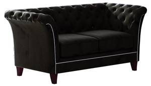 Sonya 2-Sitzer Chesterfield Sofa Schwarz