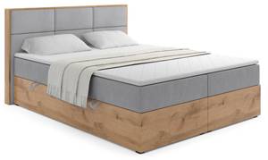 Boxspringbett LOLLY1 Hellgrau - Breite: 140 cm - H4