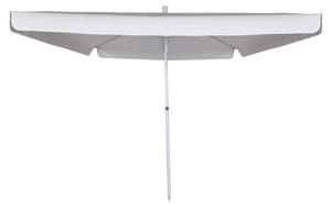Regenschirm mit mittig schwenkbarer Weiß - Metall - 200 x 250 x 200 cm