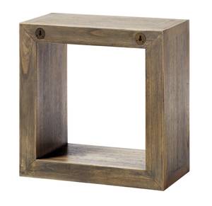 BRAUNES HOLZREGAL 40 x 20 x 40 Braun - Holz teilmassiv - 40 x 40 x 20 cm