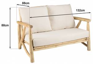 Sofa WILL Braun - Massivholz - 88 x 88 x 132 cm