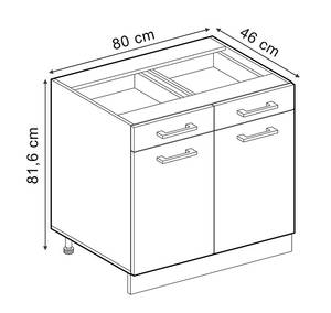 Unterschrank R-Line Hochglanz Bordeaux