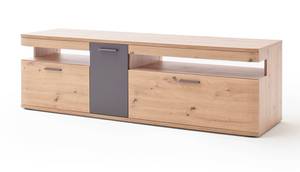 Wohnzimmer Claas 32 (5-teilig) Braun - Holzwerkstoff - Kunststoff - 490 x 198 x 50 cm