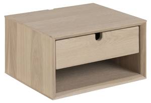 Table de chevet Cent Blanc - En partie en bois massif - 37 x 21 x 32 cm