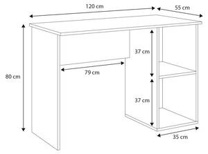 Bureau TAKO D120 Blanc