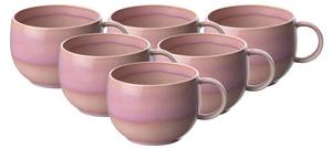 Kaffeetassen Perlemor Coral 6er Set Rosé - Anzahl Teile im Set: 6