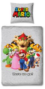 Bettwäsche Super Mario & Friends Textil - 135 x 200 x 1 cm