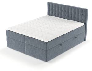 Boxspringbett Namur Blau - Breite: 160 cm