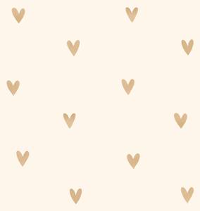 papier peint coeurs 7242 Beige