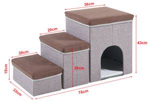 Hundetreppe Vojens 33 x 43 x 76 cm