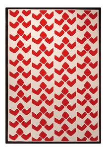 Tapis Bauhaus Rouge - Textile - 120 x 10 x 180 cm