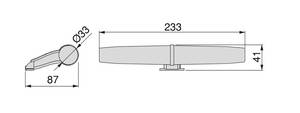 Gemini LED-Spiegelstrahler für das Grau - Kunststoff - 5 x 10 x 24 cm