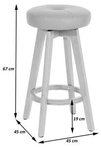 Barhocker Boras (2er-Set) drehbar Schwarz