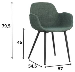 Esszimmerstuhl mit Schalensitz Mick grün Grün