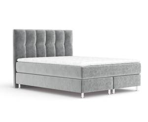 Boxspringbett Elisio Grau - Breite: 180 cm