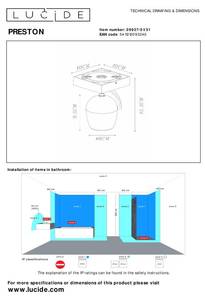 Bad- Wandleuchte  Deckenleuchte PRESTON Weiß - Metall - 10 x 14 x 10 cm