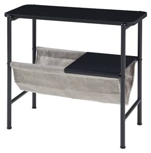 Beistelltisch Samnanger Schwarz - Holzwerkstoff - Metall - 28 x 53 x 60 cm