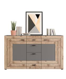 Sideboard Freno 1 Grau - Holz teilmassiv - 160 x 90 x 40 cm