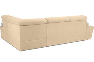 Ecksofa RATLO rechts Weiß - Textil - Holz teilmassiv - 270 x 110 x 190 cm