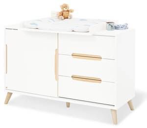 Commode à langer Move extra large Blanc - Bois manufacturé - 140 x 98 x 77 cm