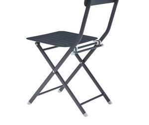 Lot de 2 chaises pliantes Sande Noir