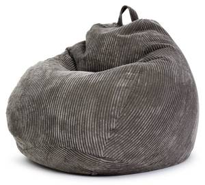 Pouf "Scoop" 90x110cm - velours côtelé Gris foncé