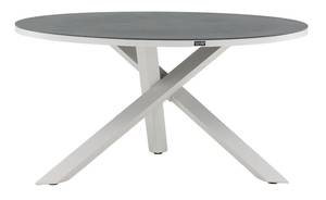 Table à manger Copacabana Blanc - Métal - 140 x 74 x 140 cm