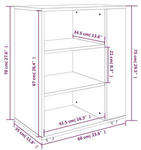 Aktenschrank 3008180 Raucheiche Dekor