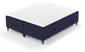 Boxspringbett Malte Marineblau - Breite: 160 cm - H3