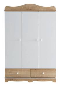 Alya Kleiderschrank Weiß - Holzwerkstoff - 129 x 197 x 52 cm