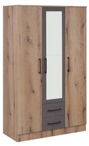 Penderie Iva Premium M Marron - Bois manufacturé - 123 x 200 x 53 cm